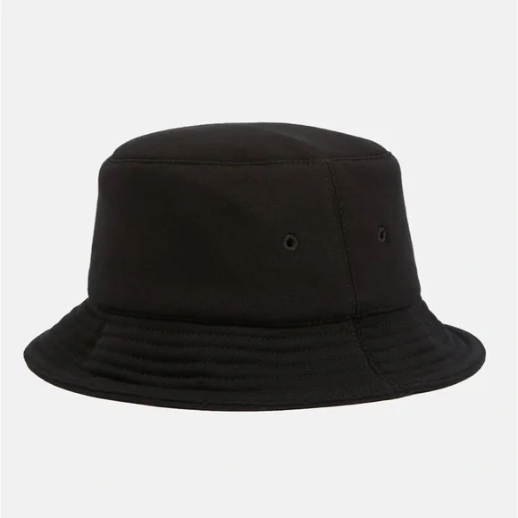 BURBERRY LOGO COTTON JERSEY BUCKET HAT / BLACK/ MEDIUM Hats